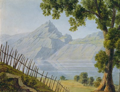 Vista del lago Bourget de Louise Cochelet